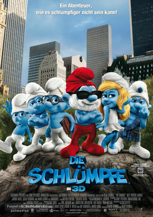 The Smurfs - German Movie Poster