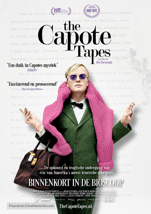 The Capote Tapes - Dutch Movie Poster