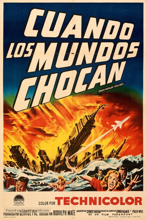 When Worlds Collide - Argentinian Movie Poster