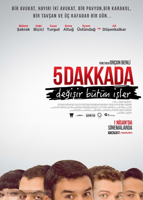 5 Dakkada Degisir B&uuml;t&uuml;n Isler - Turkish Movie Poster