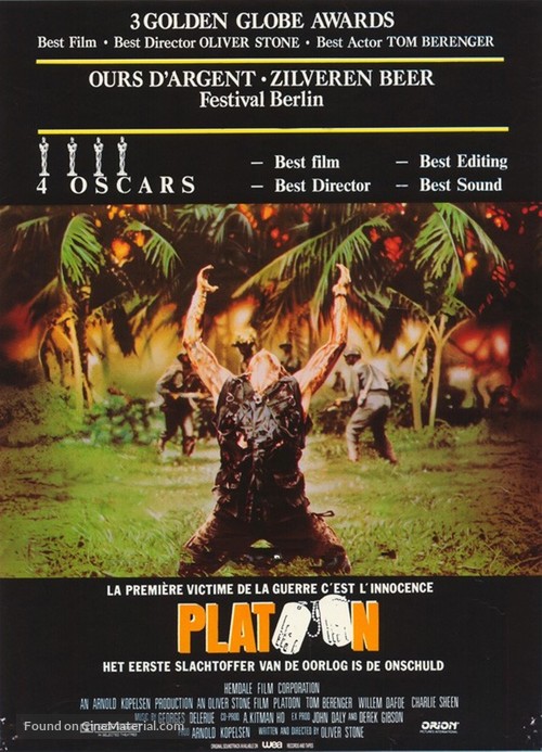 Platoon - Belgian Movie Poster
