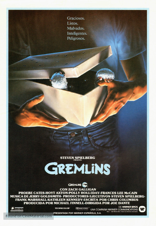 Gremlins - Spanish Movie Poster