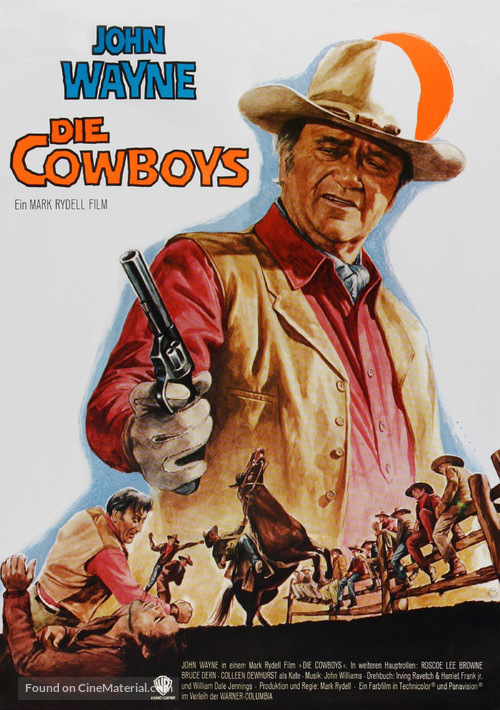 The Cowboys - German Movie Poster