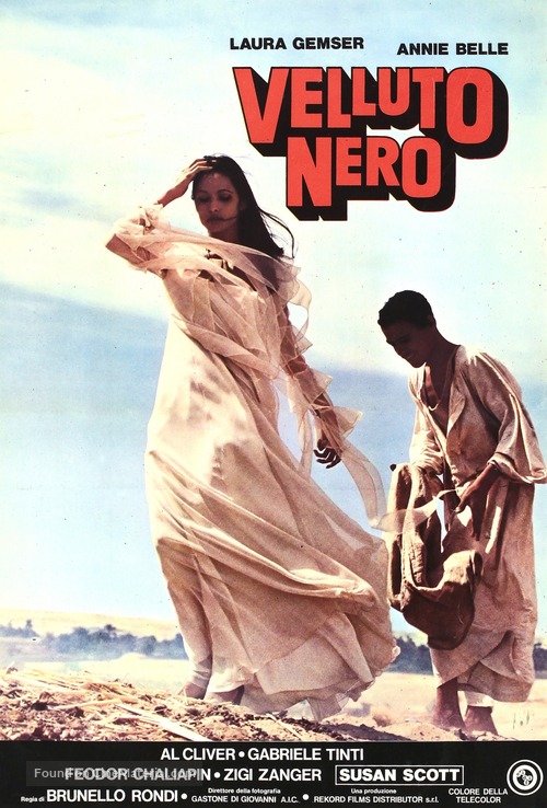 Velluto nero - Italian Movie Poster