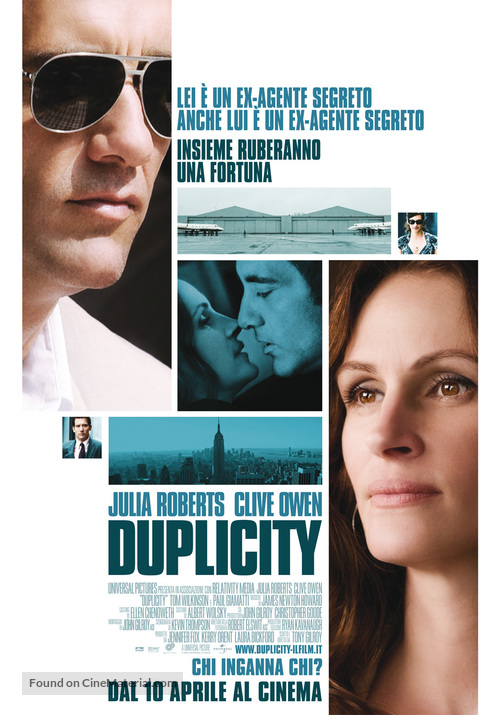 Duplicity - Italian Movie Poster