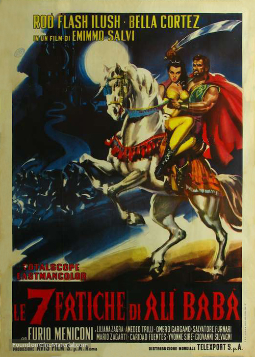 Le 7 fatiche di Al&igrave; Bab&agrave; - Italian Movie Poster
