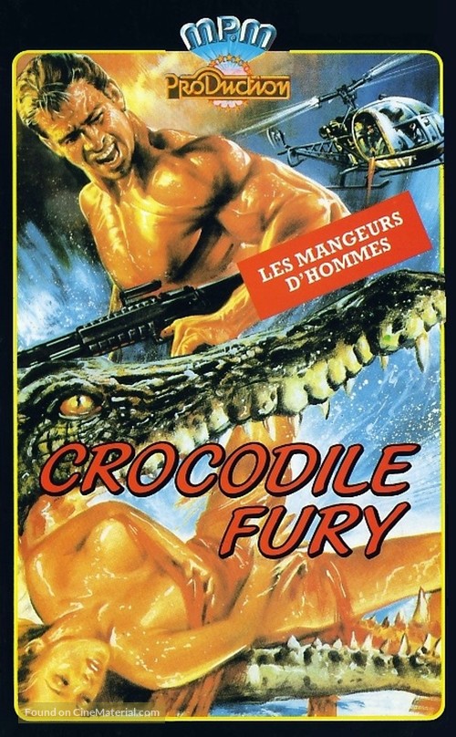 Crocodile Fury - French VHS movie cover