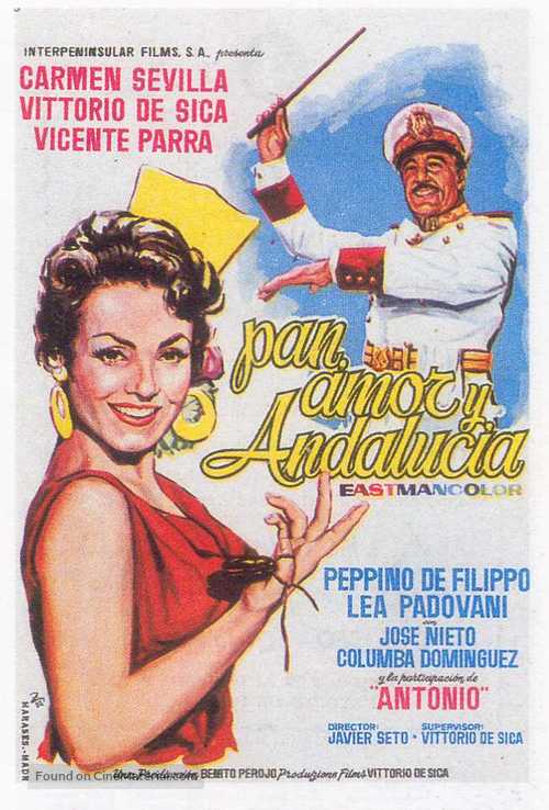 Pan, amor y... Andaluc&iacute;a - Spanish Movie Poster