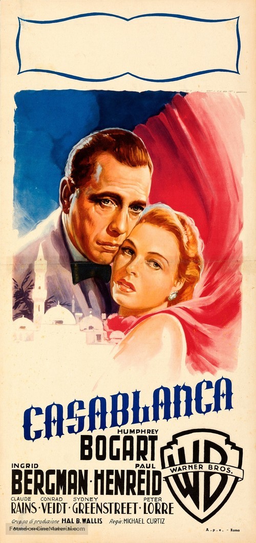 Casablanca - Italian Movie Poster