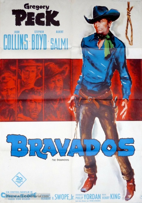 The Bravados - German Movie Poster