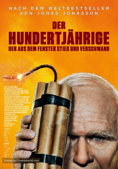 Hundra&aring;ringen som klev ut genom f&ouml;nstret och f&ouml;rsvann - Swiss Movie Poster