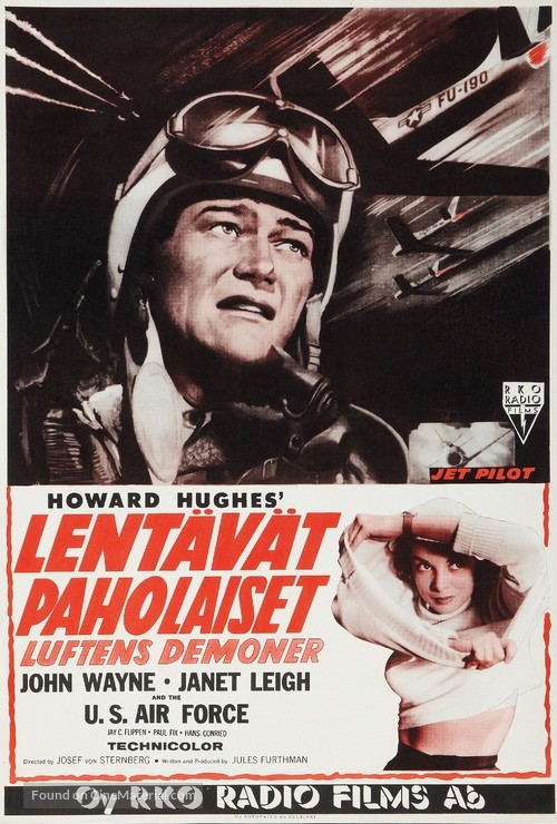 Jet Pilot - Finnish Movie Poster