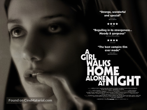 A Girl Walks Home Alone at Night - British Movie Poster