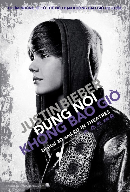 Justin Bieber: Never Say Never - Vietnamese Movie Poster