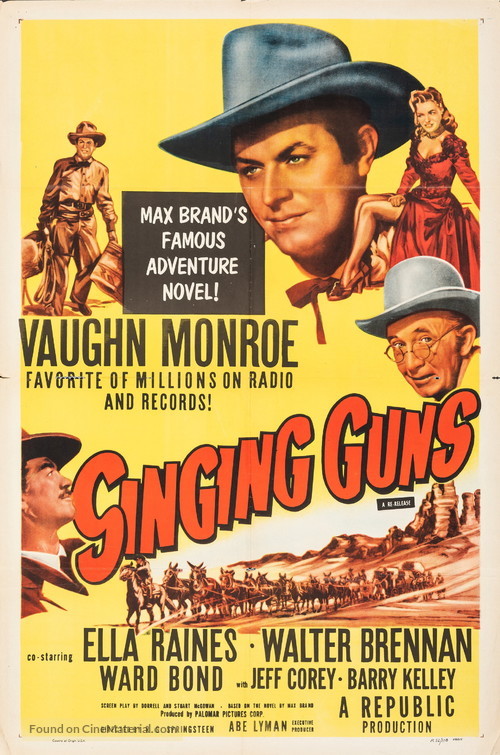 Singing Guns - Re-release movie poster