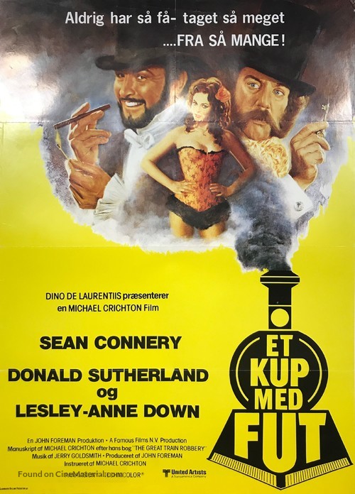 The First Great Train Robbery - Danish Movie Poster