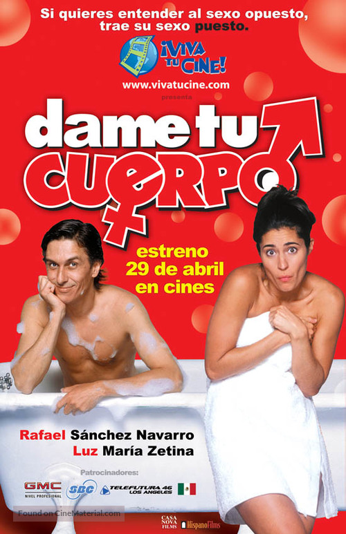 Dame tu cuerpo - Mexican Movie Poster