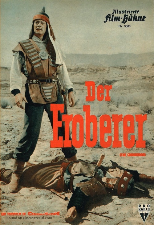 The Conqueror - German poster