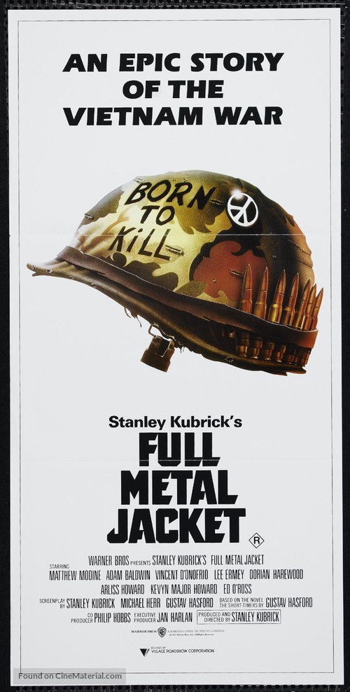 Full Metal Jacket - Australian Movie Poster
