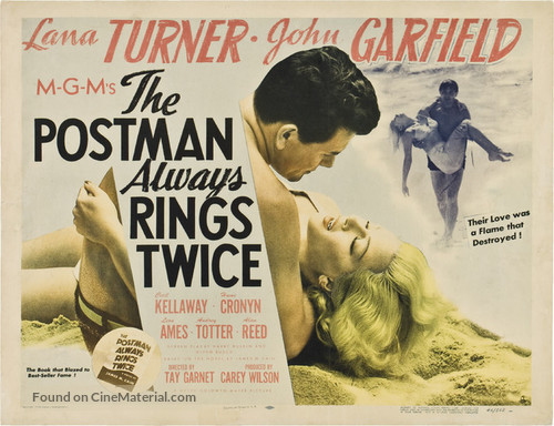The Postman Always Rings Twice - Movie Poster