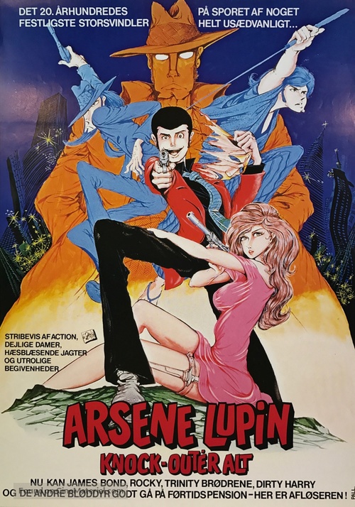 Rupan sansei: Kariosutoro no shiro - Danish Movie Poster