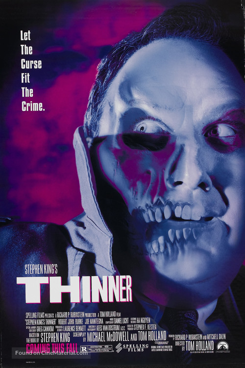 Thinner - Advance movie poster