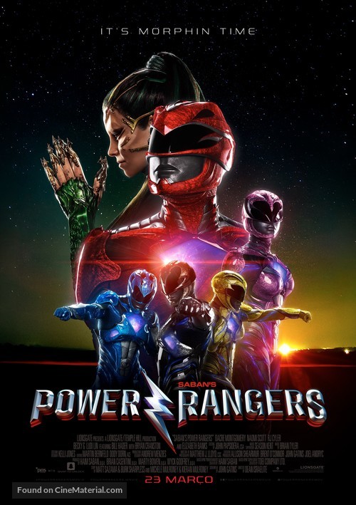 Power Rangers - Portuguese Movie Poster