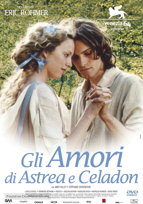 Les amours d&#039;Astr&eacute;e et de C&eacute;ladon - Italian DVD movie cover