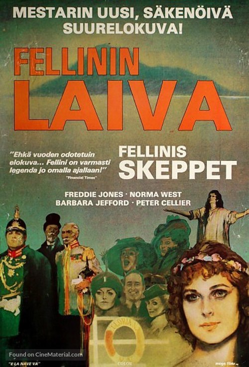 E la nave va - Finnish Movie Poster