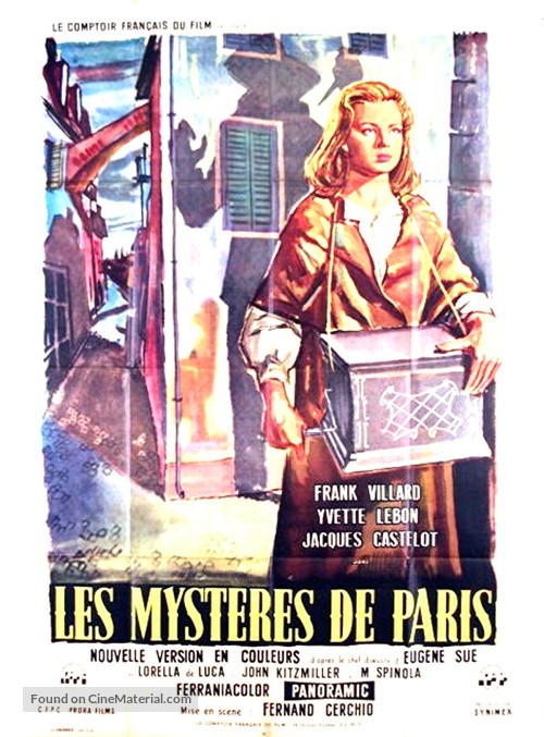 I misteri di Parigi - French Movie Poster