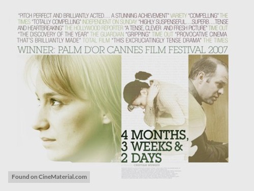 4 luni, 3 saptamini si 2 zile - British Movie Poster