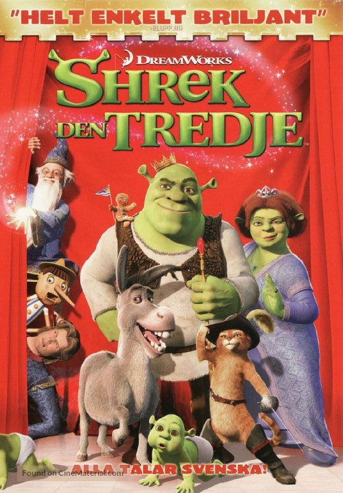 Shrek the Third - Swedish DVD movie cover