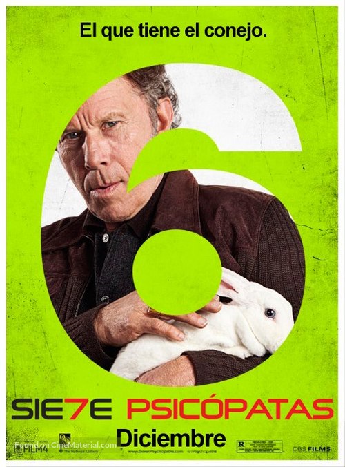 Seven Psychopaths - Uruguayan Movie Poster