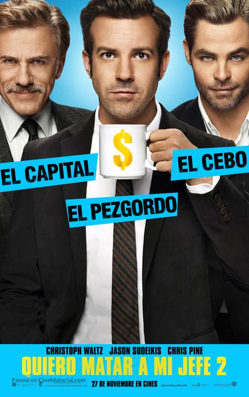 Horrible Bosses 2 (2014) Argentinian movie poster