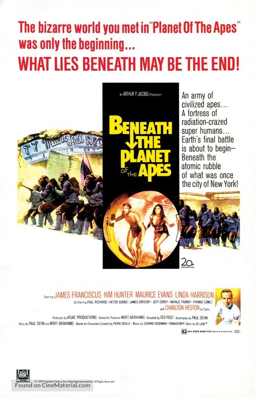 Beneath the Planet of the Apes - Movie Poster