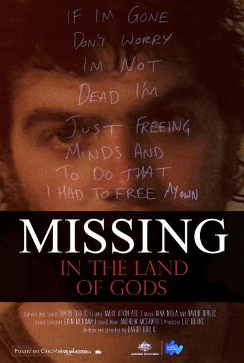Missing in the Land of Gods - Australian Movie Poster