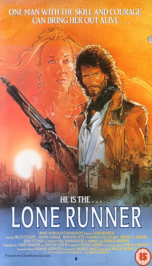 Lone Runner - British DVD movie cover