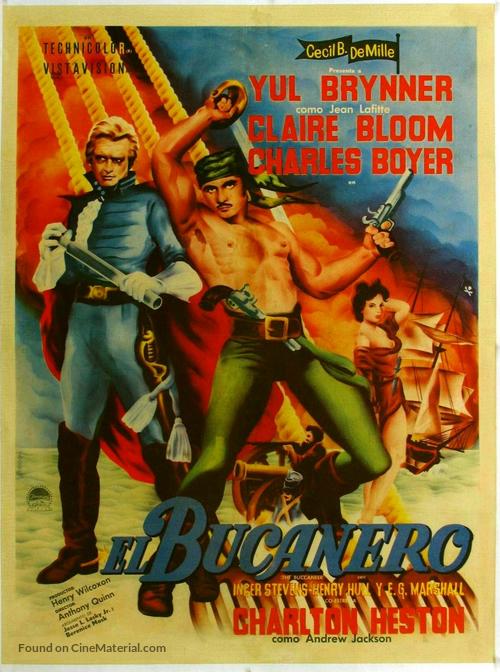 The Buccaneer - Mexican Movie Poster
