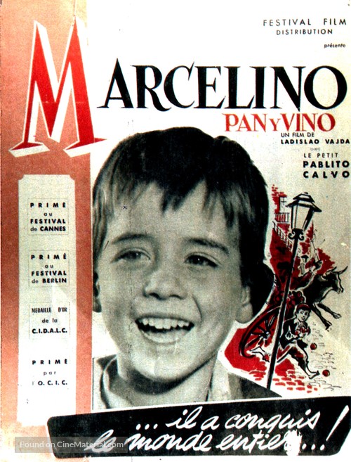 Marcelino pan y vino - French Movie Poster