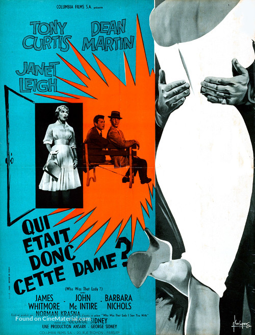 Who Was That Lady? - French Movie Poster