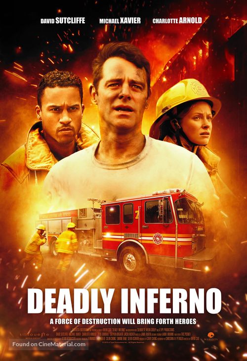 Deadly Inferno - Canadian Movie Poster