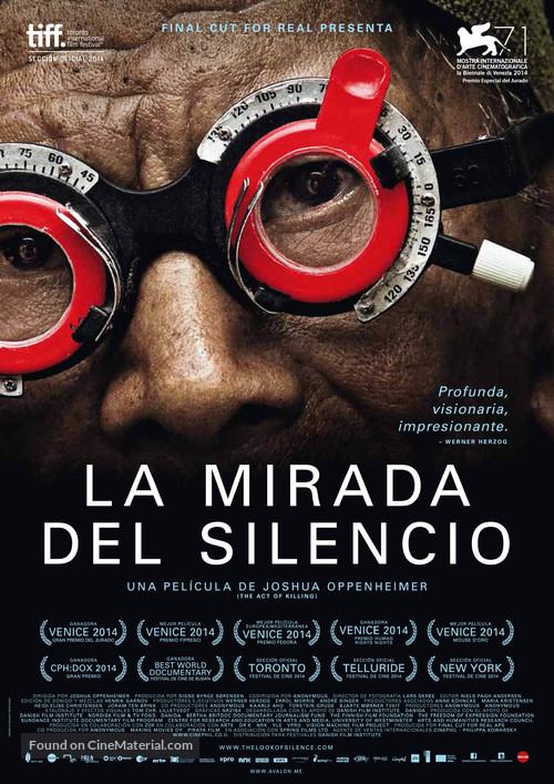 The Look of Silence - Spanish Movie Poster