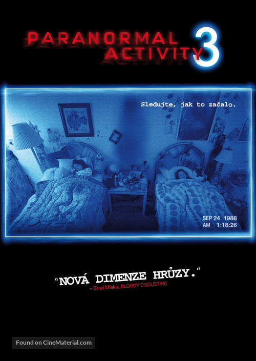 Paranormal Activity 3 - Czech DVD movie cover