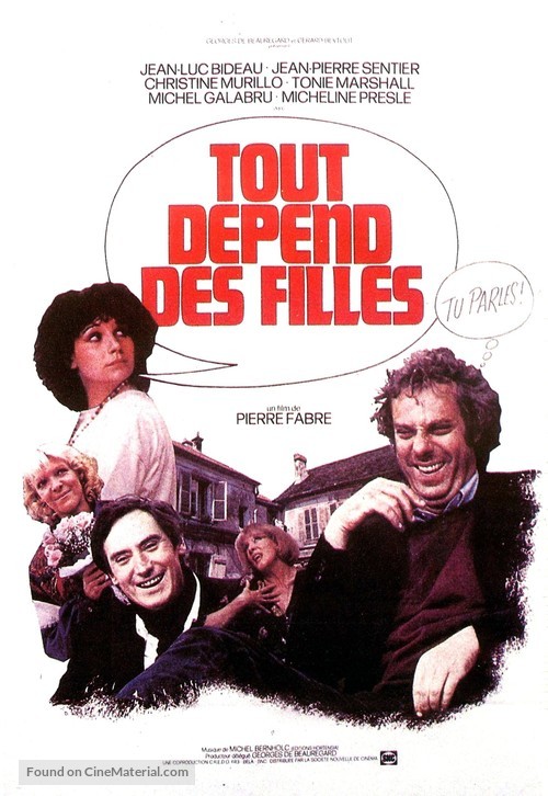 Tout d&eacute;pend des filles... - French Movie Poster