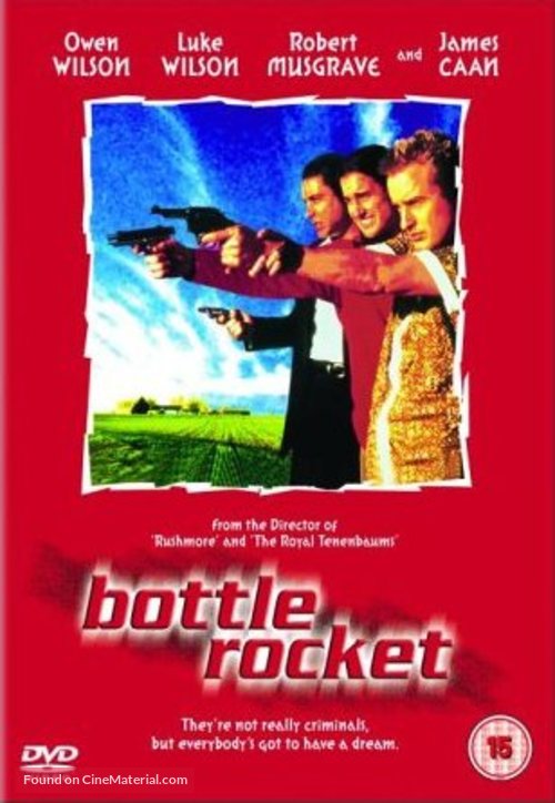Bottle Rocket - British DVD movie cover