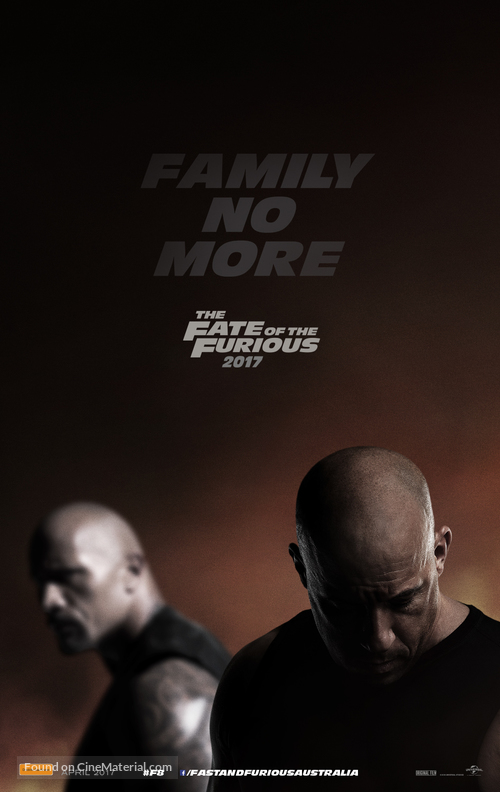 The Fate of the Furious - Australian Movie Poster