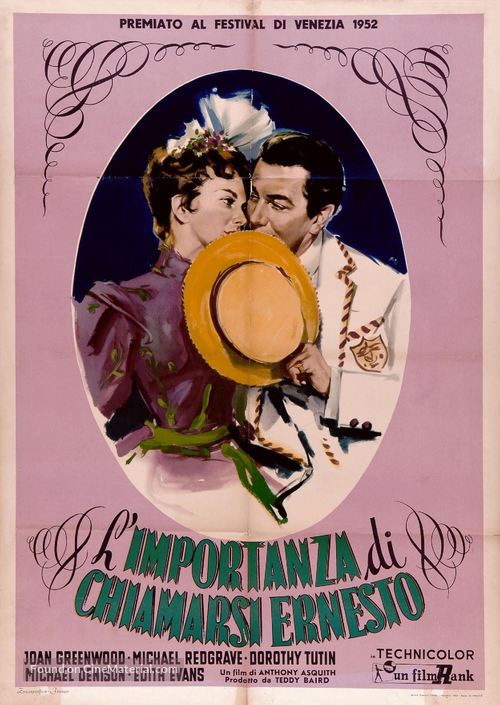 The Importance of Being Earnest - Italian Movie Poster