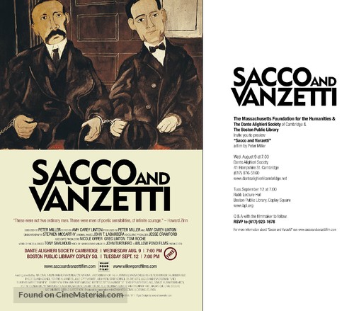 Sacco and Vanzetti - poster