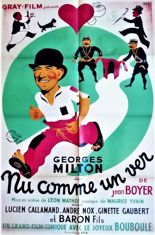 Nu comme un ver - French Movie Poster