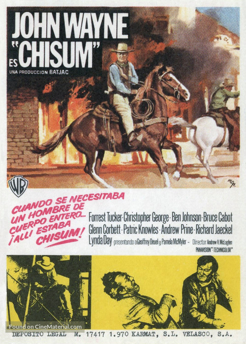 Chisum - Spanish Movie Poster